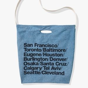 AMERICAN APPAREL CITY DENIM TOTE BAG